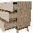 Milan 6-drawer Dresser With Wide 57" Design And Mid-century Modern Style-689570622