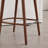 Counter Height Backless Upholstered Bar Stool With Sturdy Metal Legs & Footrest(Set Of 2)-1663602715