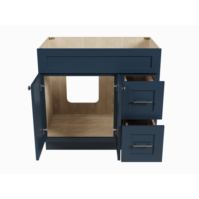 Meuble-lavabo de 36 po avec tiroir Disar, Bleu