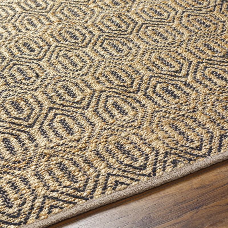 Cotton Abstract Indoor Rug, Rectangle 5' x 7'6"