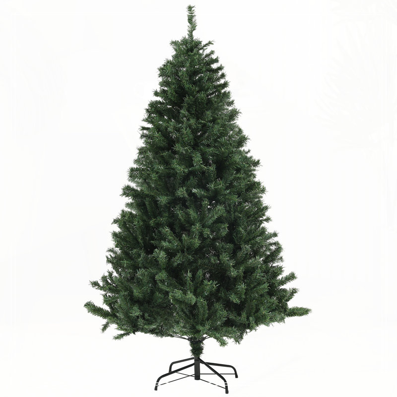 Arbre de Noël artificiel, H 5,9 pi, Vert