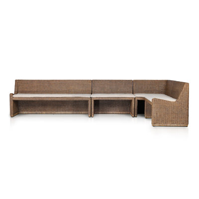 Senna 83" Woven Dining Banquette