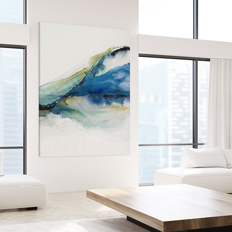 Reproduction d’art sur toile tendue « abstract terrain iv » par sisjaspe a
