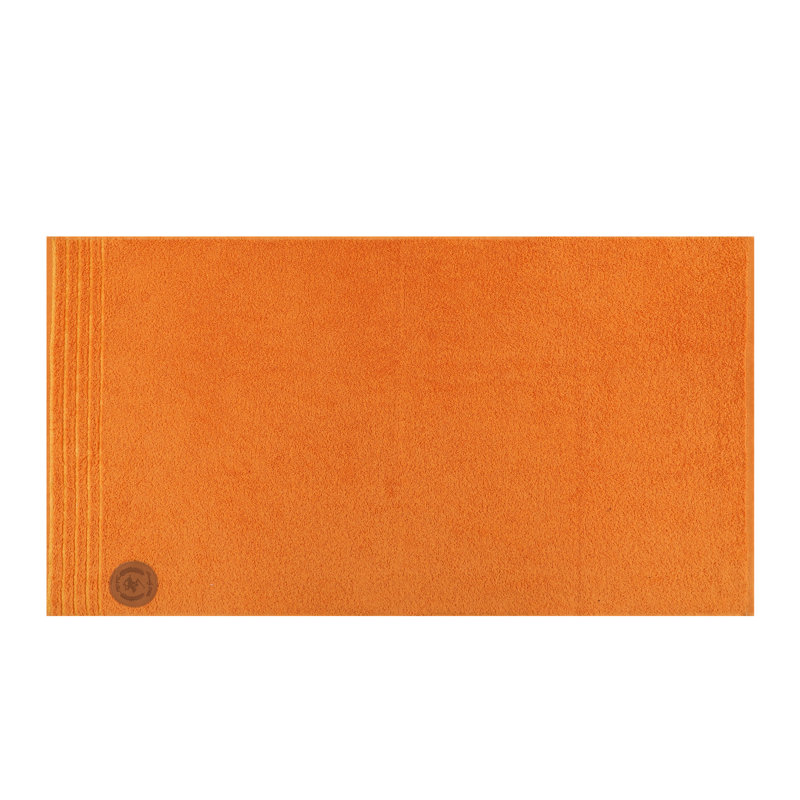 Ensemble de serviettes 4 pièces 100% coton, Jaune clair / jaune / orange / blanc