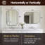 Miroir de salle de bain Tariro Cadre en acier inoxydable-1433376366-1442385054
