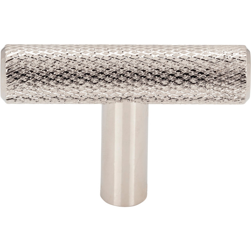 Prestwick T-Knob 2 Inch Brushed Satin Nickel, Polished Nickel