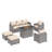 Samya 7 - Person Outdoor Conversation Sets All-Weather Firepit Seating Group With Cushions-101754887