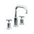 Garniture de robinet de baignoire à poignée double Purist