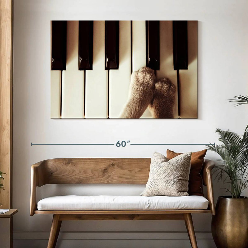 Pattes Abarca au piano, H 32 po x l 48 po