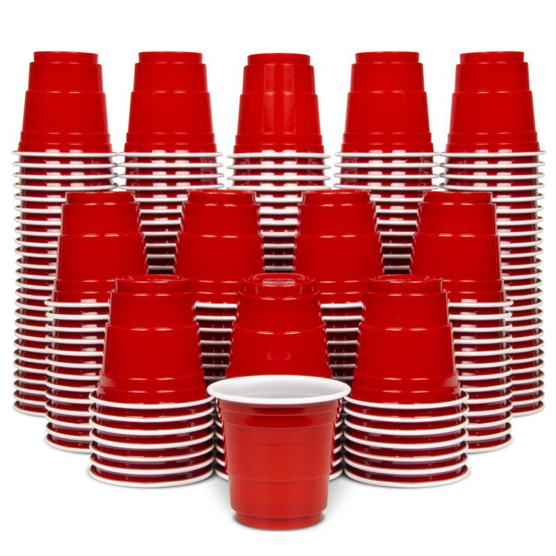 Verre à découpage en plastique à poids lourd