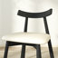 Chaise de salle à manger rembourrée en similicuir 4 pièces Hanes-1042392522