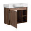 28'' Wall-Mounted Bathroom Vanity With White Ceramic Sink & Soft-Close Door