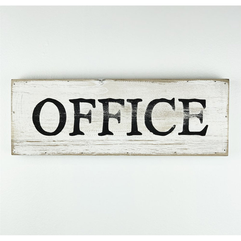 Décoration murale bureau en bois