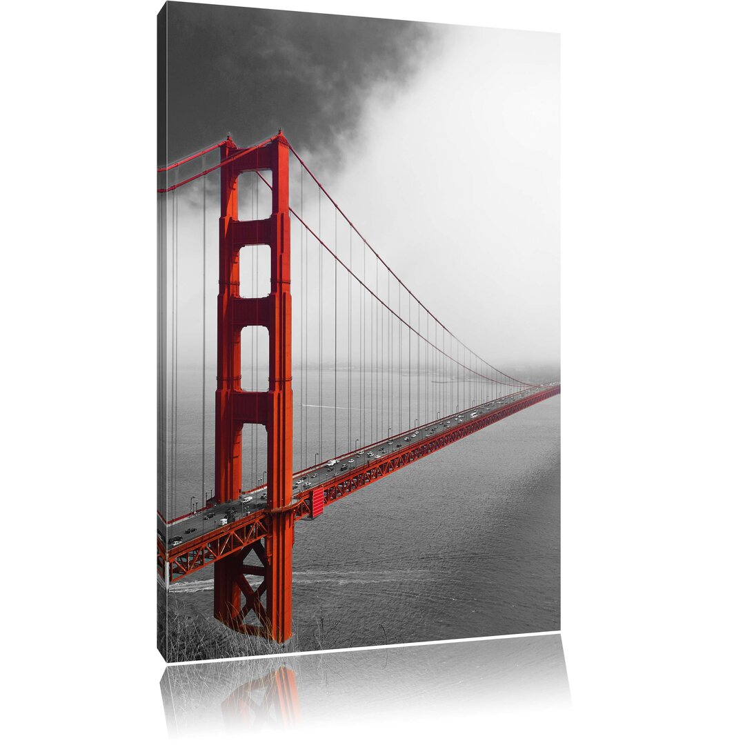 Leinwandbild Rotes Golgen Gate Bridge in San Francisco