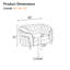 Chaise modulaire rembourrée-361069000