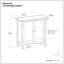 Armoire de rangement transitionnelle en bois massif l 32 po avec tablettes réglables et plateau à rebords Redmond-1421350845