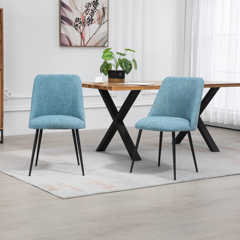 Arcanum 46cm H Fabric Upholstered Side Chair, Teal