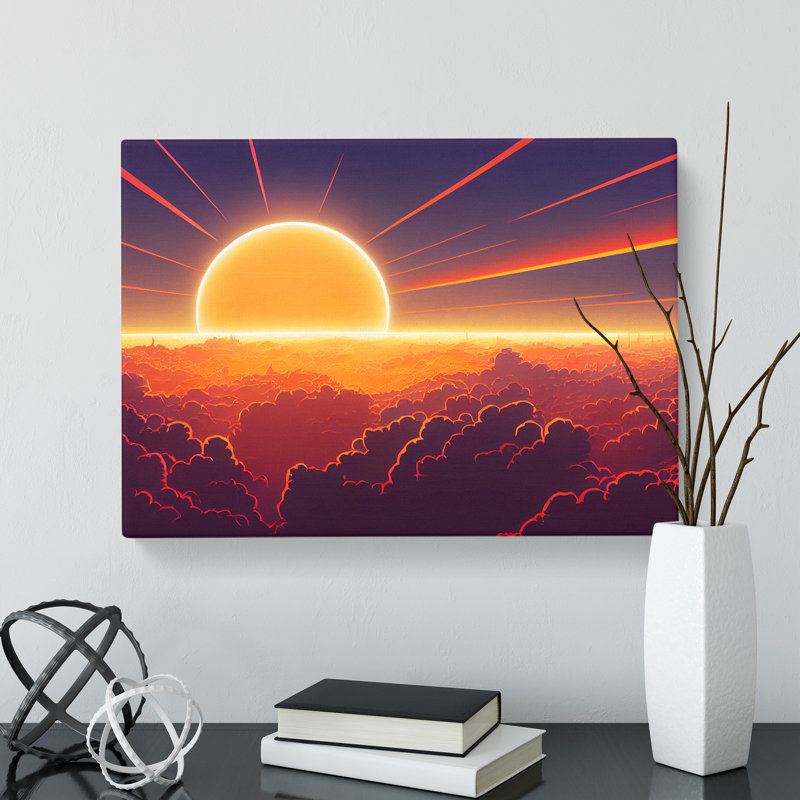 Dazzling Sunset - Wrapped Canvas, 35cm H x 50cm W x 3cm D