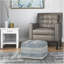 Argile - Pouf carré - Mélange bleu sarcelle-120220178