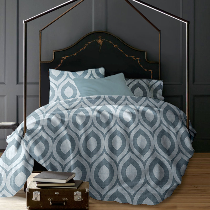 Ensemble de housse de couette réversible, Housse de couette très grand + 2 taies décoratives