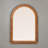 Wood Ball Framed Arched Wall Mirror-574951415-591430711