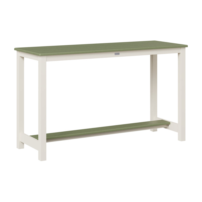 Table de jardin à hauteur de comptoir en aluminium Berlin Gardens, Sauge, H 35,5 po x l 60 po x P 22 po