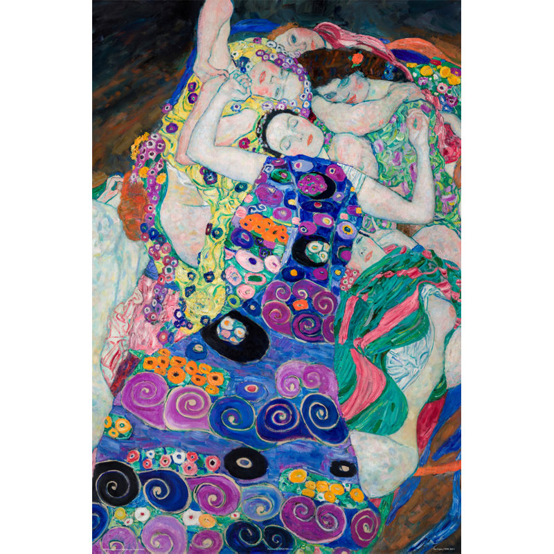 La Vierge par Gustav Klimt - peinture sur toile tendue