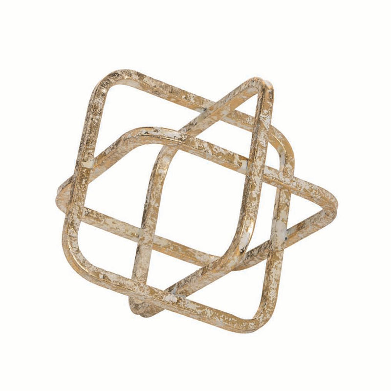 Sculpture cube en métal Cichocki, H 6 po x l 6 po x P 6 po