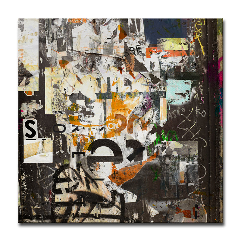 Abstract ABS III - Reproduction d'art graphique sur toile, H 12 po x l 12 po x P 1,5 po