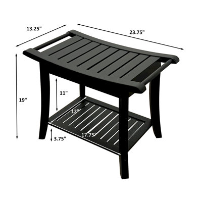 Mitch 23.75'' W Bamboo Shower Bench