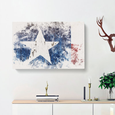 Flag Of Texas - Wrapped Canvas