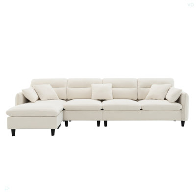 Canapé modulaire en L Cloud Chenille