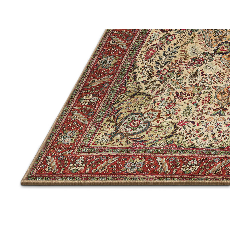 Tapis oriental beige, Rectangle 3 pi x 5 pi
