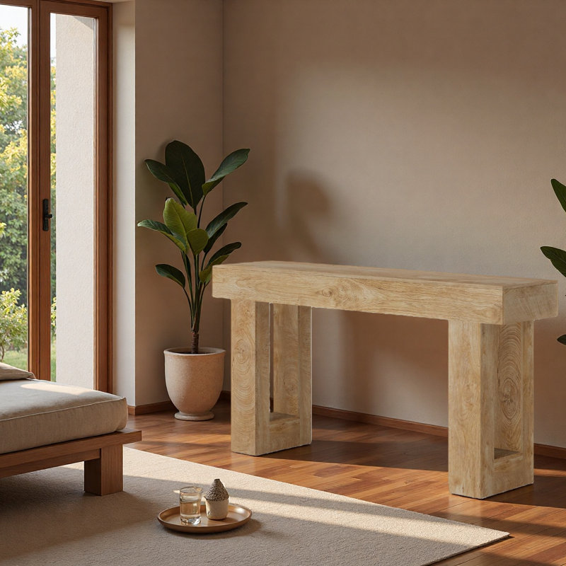 Elegant Console Table, Natural
