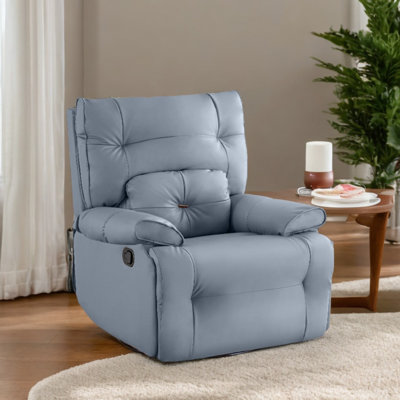 Fauteuil inclinable pivotant en similicuir Nolff