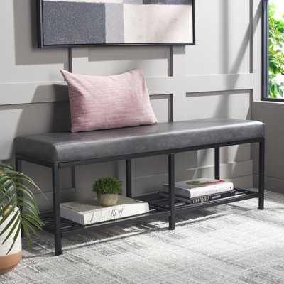 Dyer Faux Leather Upholstered Storage Bench