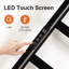 Sèche-serviettes mural électrique 7 barres, porte-serviettes chauffant 150 W 800 × 500 mm avec minuterie à écran tactile intelligent et contrôle de la température