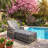 GO Outdoor 25.6 W x 77.5 D x 37.4 H PE Wicker Adjustable Reclining Chaise Lounge