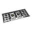 ILVE Professional Plus II 48 inch Built-In Gas Cooktop with Total Black Brass Burners, in Stainless Steel (6 Sealed Burners)-771629883