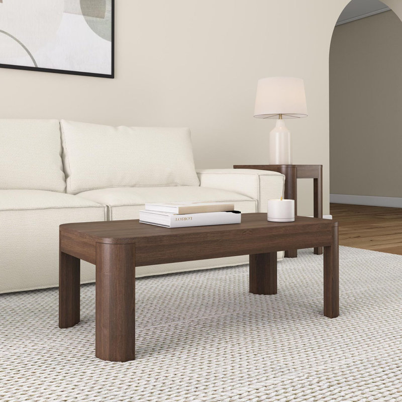 Table basse 40,25 po Careli, Noyer