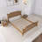 Walnut Wood Frame Queen Platform Bed