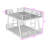 Metal Bunk Bed with Dual Side Ladders, Reinforced Support Legs & Low Profile Frame-1684538065
