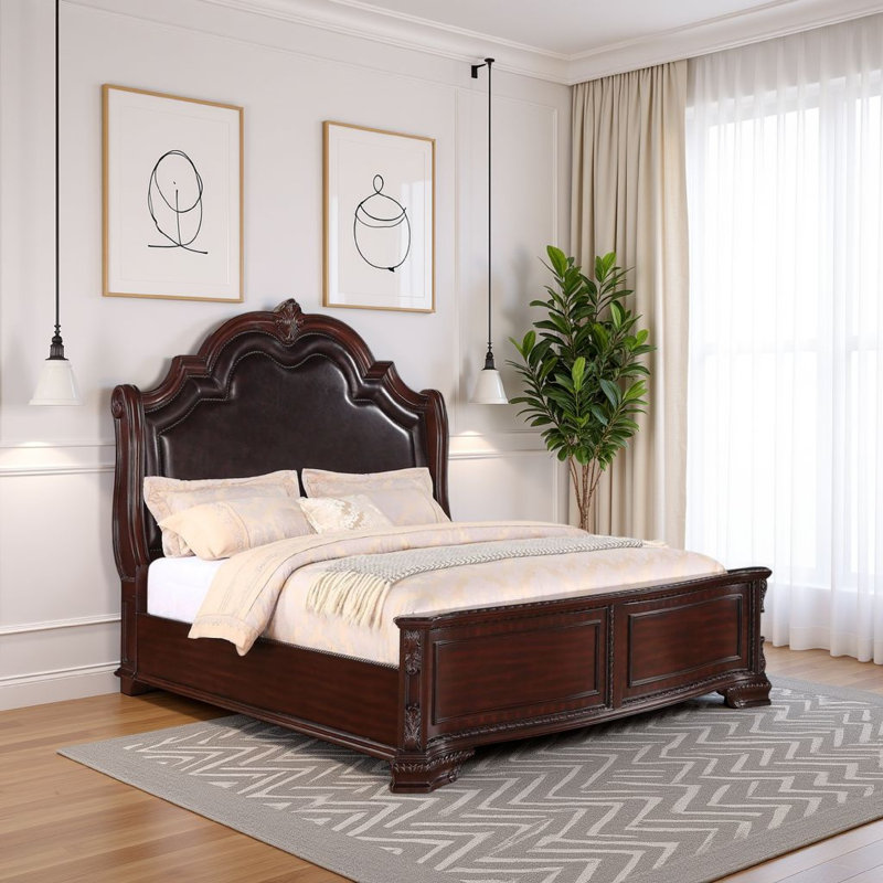 Chef Solid Wood Standard Bed, Queen