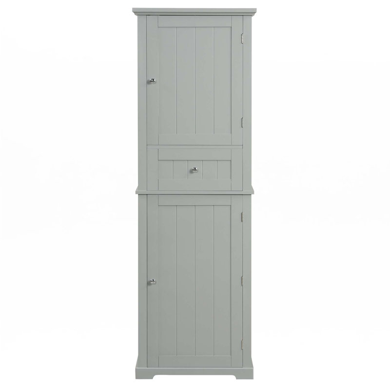 Tall Bathroom Storage Cabinet, White