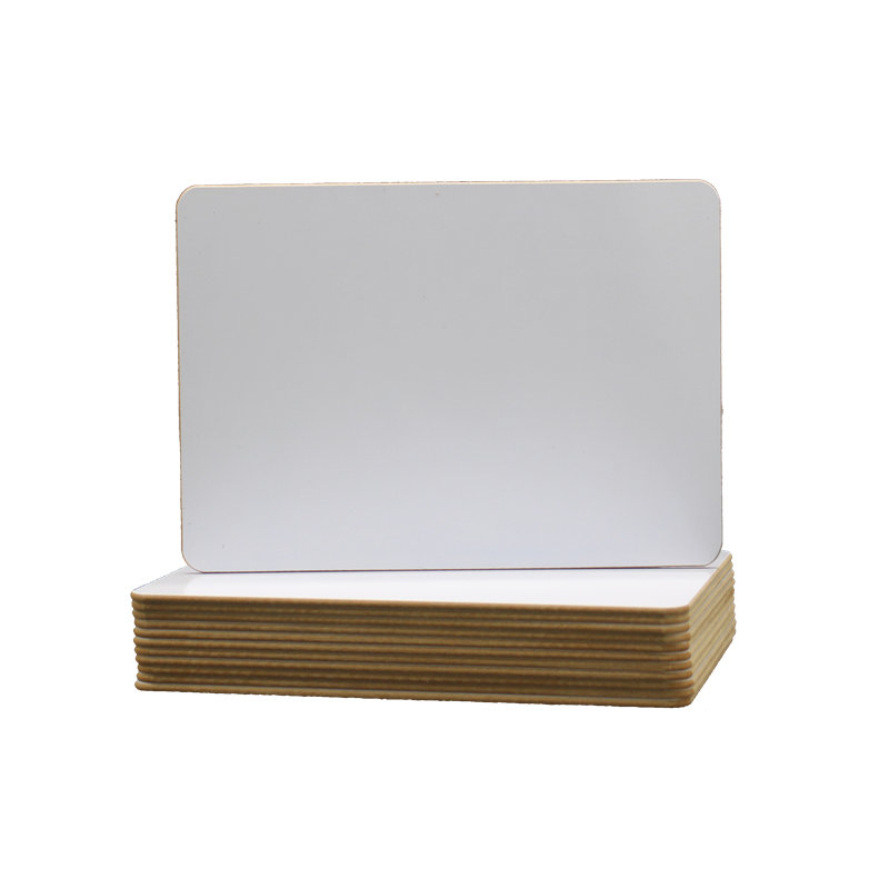 Compact White Magnetic Dry Erase Board with Rounded Corners
