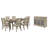 Dorchester 6 - Person Extendable Solid Wood Top Four Leg Dining Set