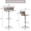 Tabouret de bar pivotant avec dossier Ginko-882844527-879315297