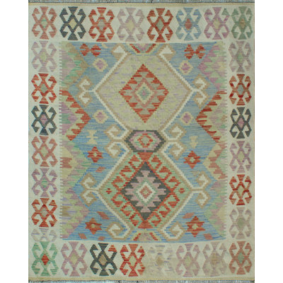 Sun Faded Flatweave Alaska Blue Rug