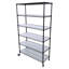 Étagère à 6 niveaux en fil métallique robuste, capacité totale de 6 000 lb, certifiée NSF, noire, 18 po x 48 po x 82 po-130134706