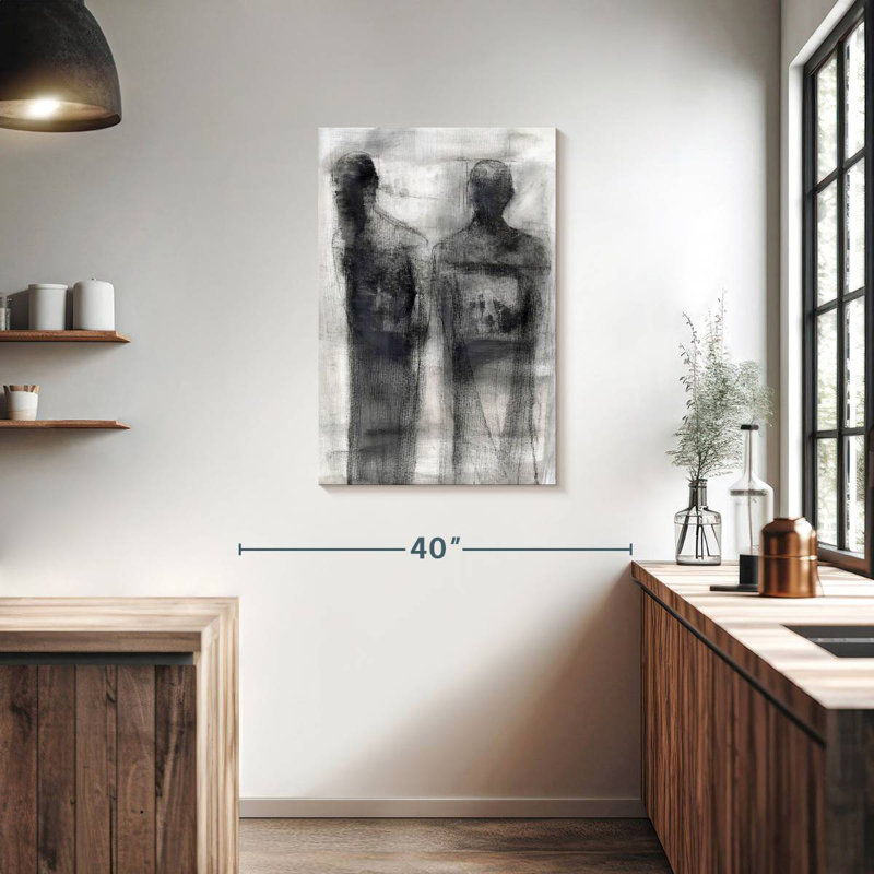 Leisha 2 Figures Study II, 36" H x 24" W